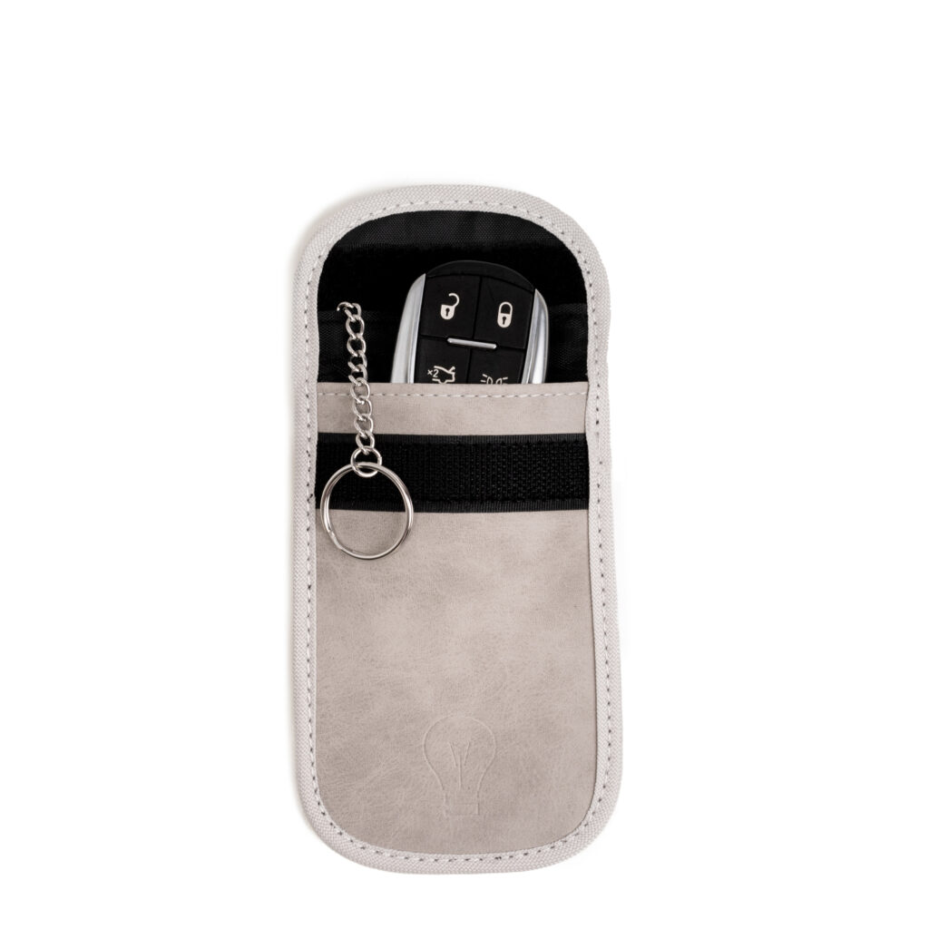 Etui na kluczyk keyless szare