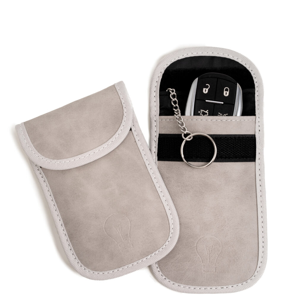 Etui na kluczyk keyless 2x szare