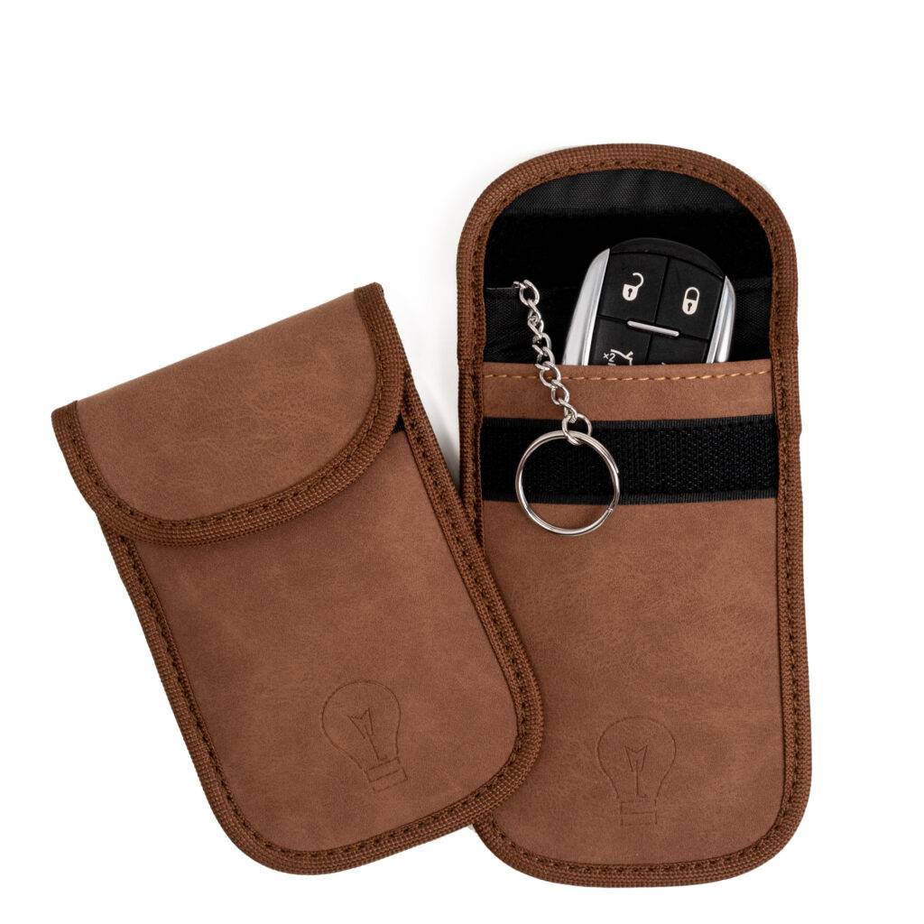 Etui na Kluczyk Keyless – Brązowe (Zestaw 2 szt.)