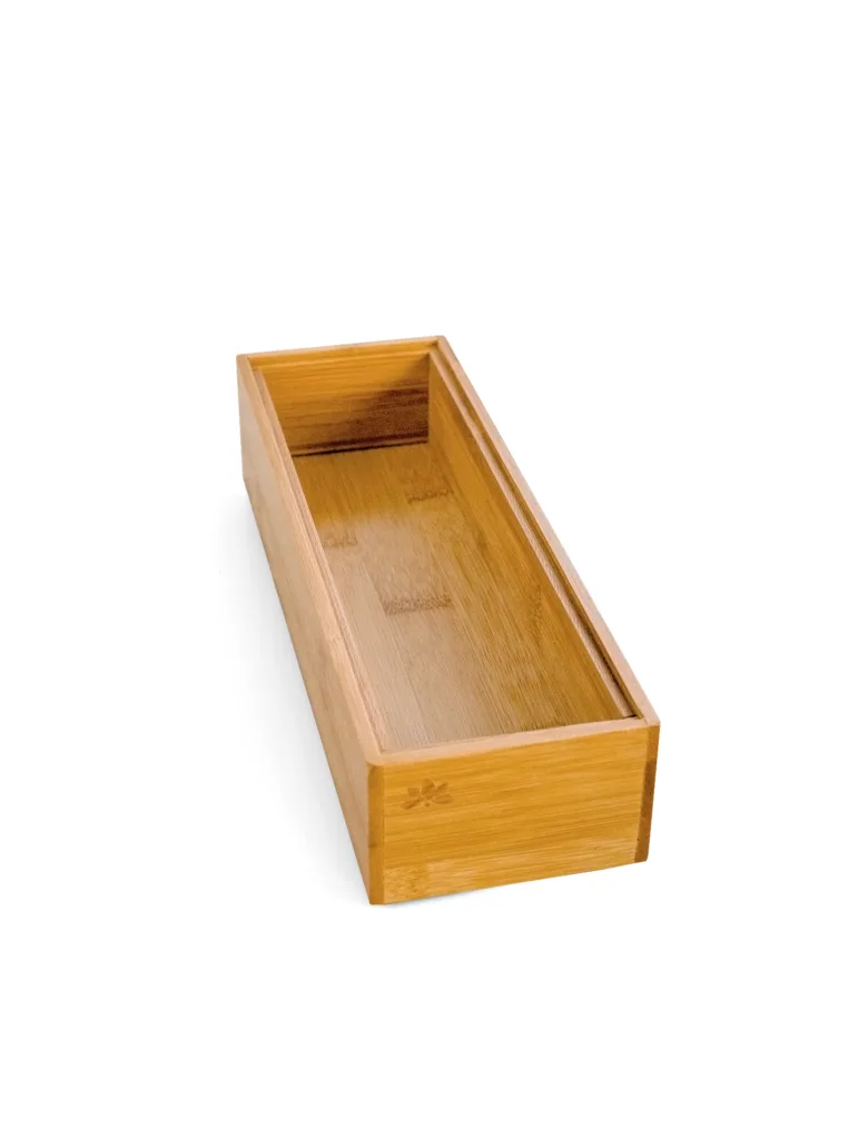 Pojemnik bambusowy – modułowy organizer do szuflady i na blat 22,9x7,6x5,0 cm (2-pak) 