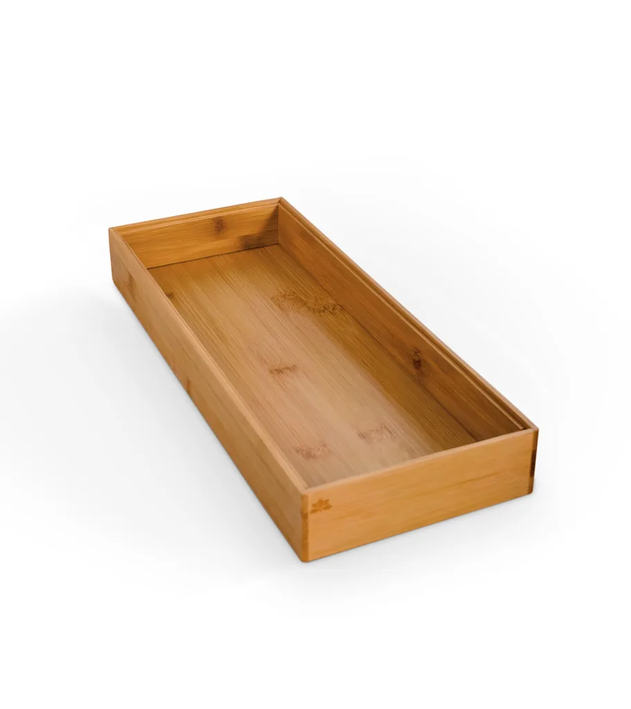 Pojemnik bambusowy – modułowy organizer do szuflady i na blat 38,1x15,2x5,0 cm (2-pak)