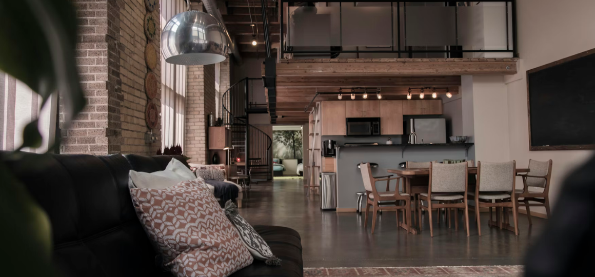 Loftowe wnętrza z bambusowymi akcentami